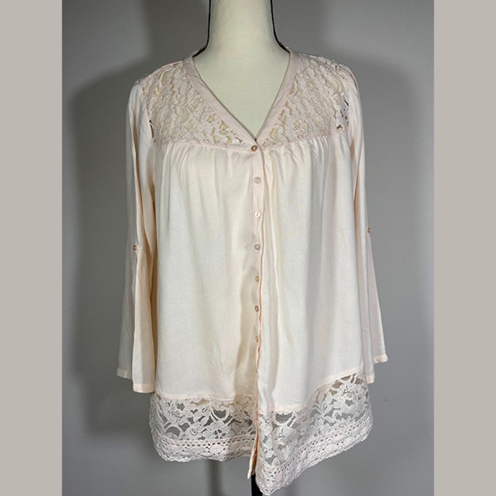 Nurture Light pink Blouse/ Tunic, from Dillards, Size small